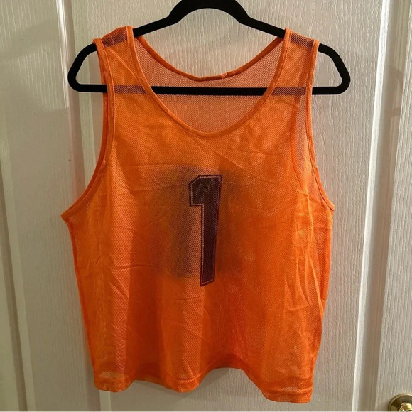 12 NUMBERED Youth/Adult Mesh Scrimmage Vest Soccer Softball Football One Size - Picture 3 of 7